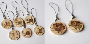 おまけの木はり絵ストラップ