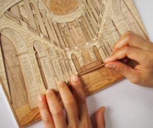 ヴェルサイユ宮殿の作業風景