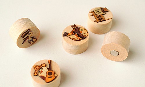 木はり絵マグネット