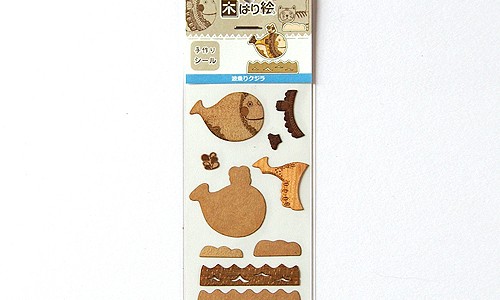 木はり絵シール