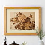 牡丹の季節がやってきました～葛飾北斎の花鳥画集 - 木製切り絵アート